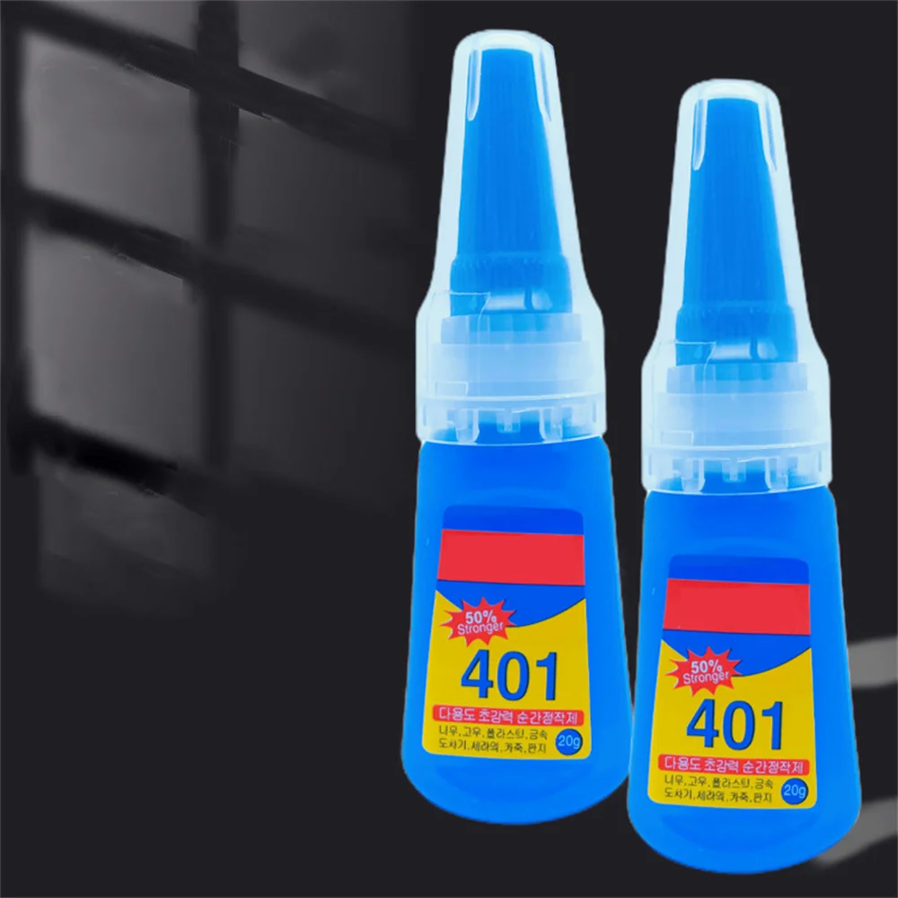 20ML 401 super glue Super Stronger Glue Instant Fast Adhesive Bottle Multi-Purpose Fix Super Strong Liquid Colorless Adhesive