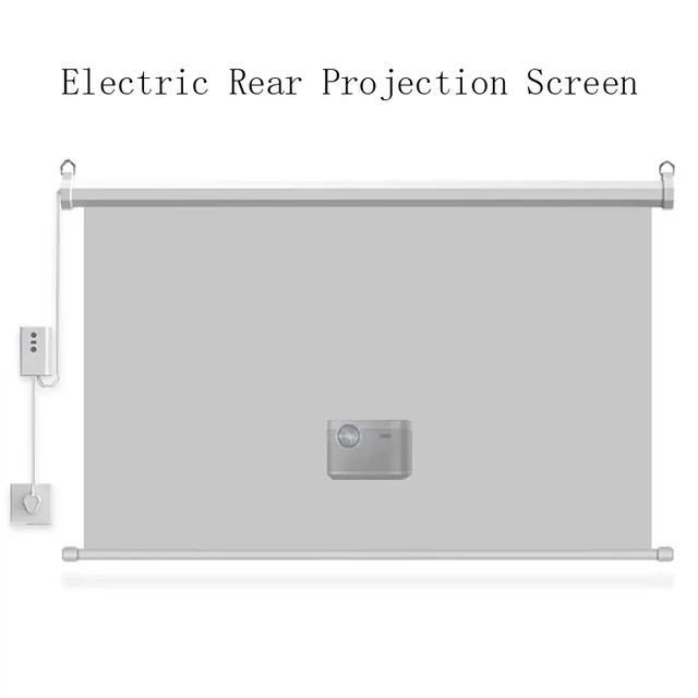 Pantalla de proyector portátil H60, 60, 70, 80, 100, 120 pulgadas, HD,  16:9, Dacron blanco, pantalla de proyección Diagonal plegable montada en la  pared