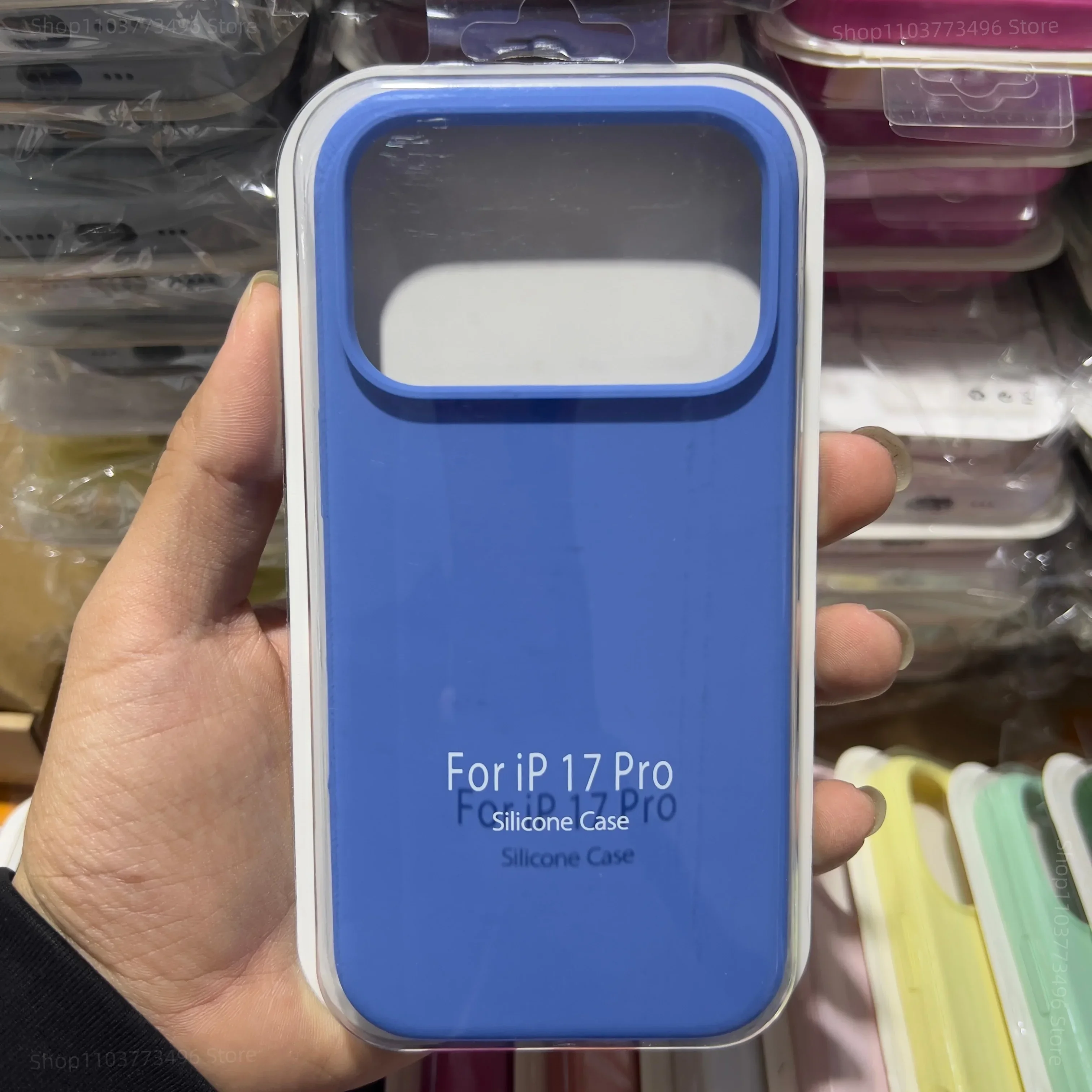 ตัวเลือกสินค้า เคสซิลิโคนนุ่ม สัมผัสเหมือนผิวจริง สำหรับ iPhone 17 Pro Max สีลูกกวาด