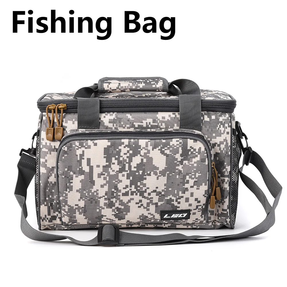 600D Waterproof Fishing Bag Large Capacity Fishing Tackle Bags Multi  Purpose Shoulder Bags Outdoor Carp Fishing Accessories - AliExpress