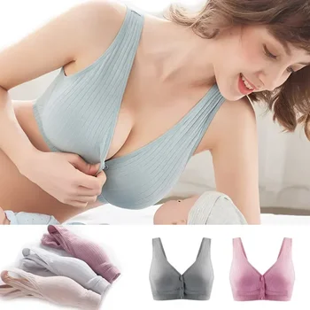 Cotton Maternity Nursing Bras Pregnant Breastfeeding Pregnancy Women Underwear Breast Feeding Bra Soutien Gorge Allaitement 1