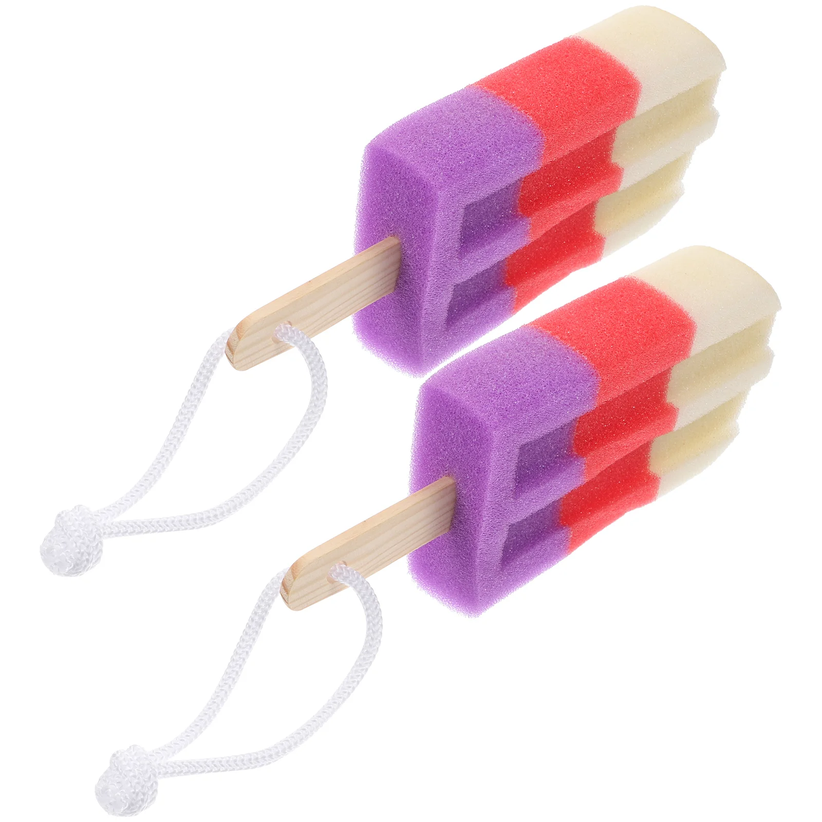 

Exfoliating Bath Sponge Ice Cream Shaped Body Shower Sponge Scrubber Brush Dead Skin Remover for Kids Adults Random Color