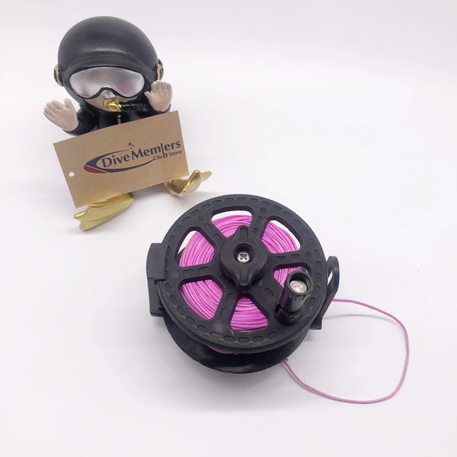Wooden or Metal Spearfishing Reel With 30M/50M Spectra Line
