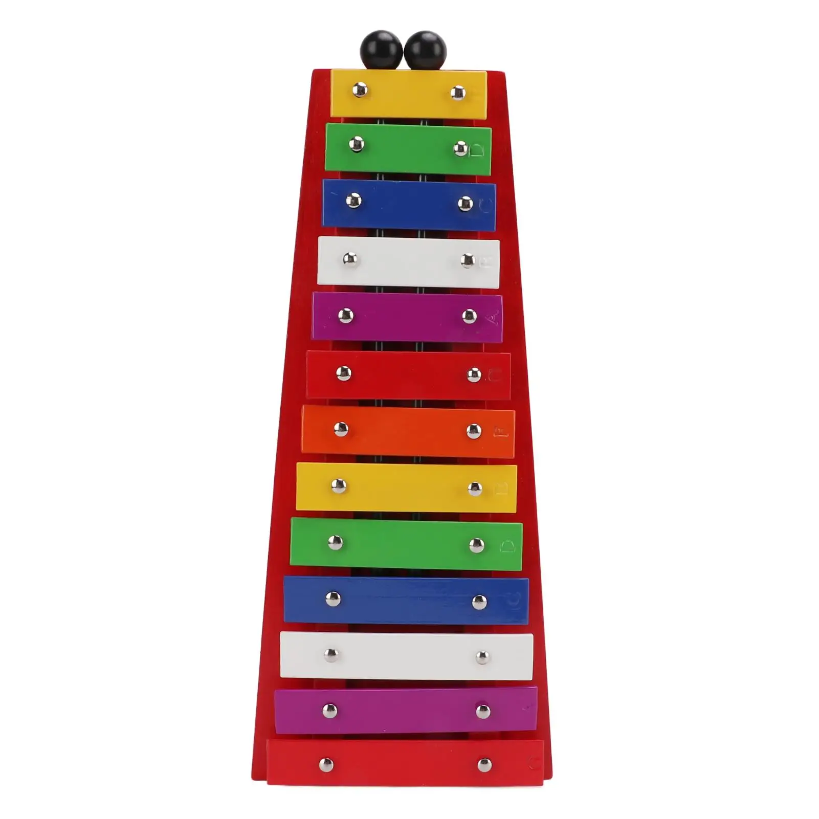 Aluminum Birch 13 Tone Professional Xylophone Glockenspiel Colorful Percussion Music Instrument