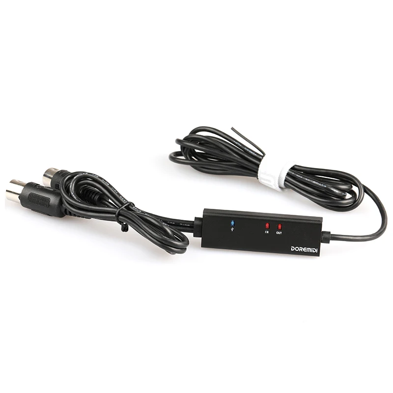 DOREMiDi MIDI-USB C 유형 C 케이블 MacBook 안드로이드용 표시 등이 있는 USB MIDI 변환기