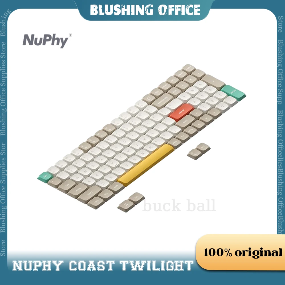 

Nuphy Air60/75/96 Keycaps Nuphy Coast Twilight Nsa Mechanical Keyboards Keycaps Low Profile Pbt Five Face Dye-Sub Keycaps Gift