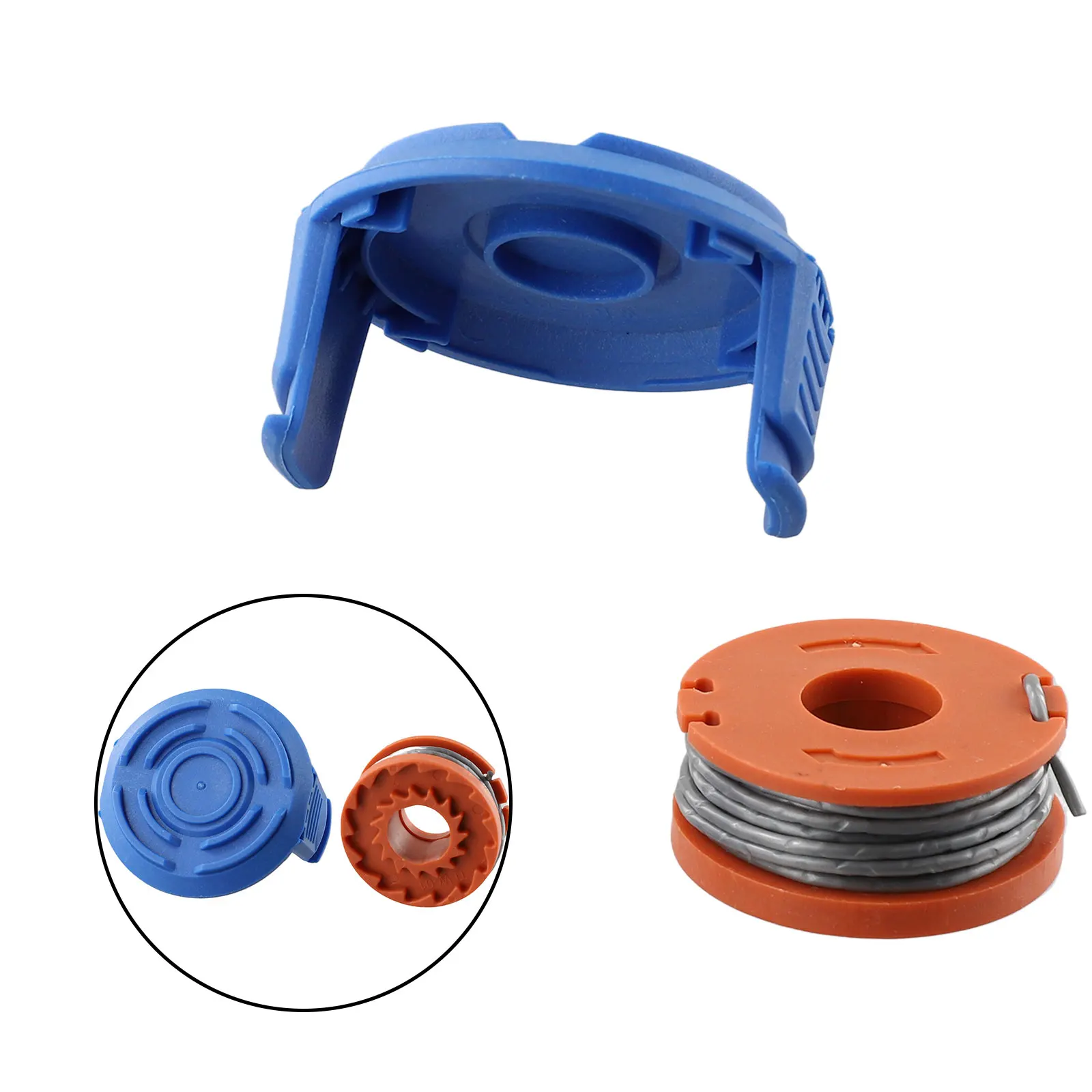 Spulen abdeckung und Linie für Macallister mgtp18li 1,5mm 1x2,5 m Strimmer Garten Gras Rasens ch neider und Trimmer Werkzeug teile ersetzen – Detail 3