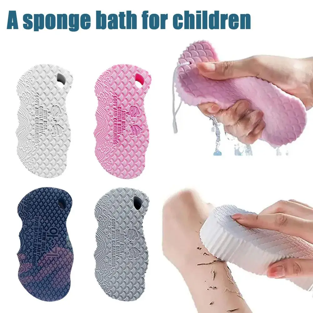 3D Sponge Exfoliating Bath Scrubbing Sponges Soft Sponge Body Scrubber Shower Brush Body Dead Skin Remover Bathing Products