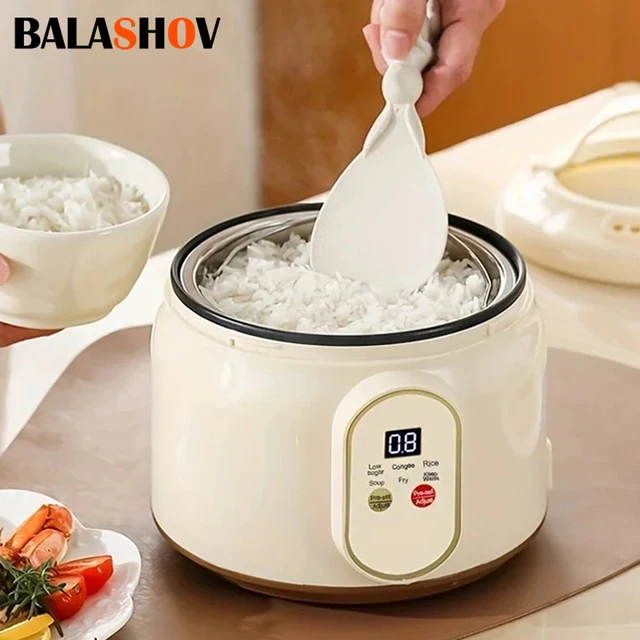 Cuiseur à riz électrique 1,8 l, multicuiseur Portable, Pot à riz domestique antiadhésif intelligent, Machine de cuisson à faible teneur en sucre pour la cuisine et la maison 1