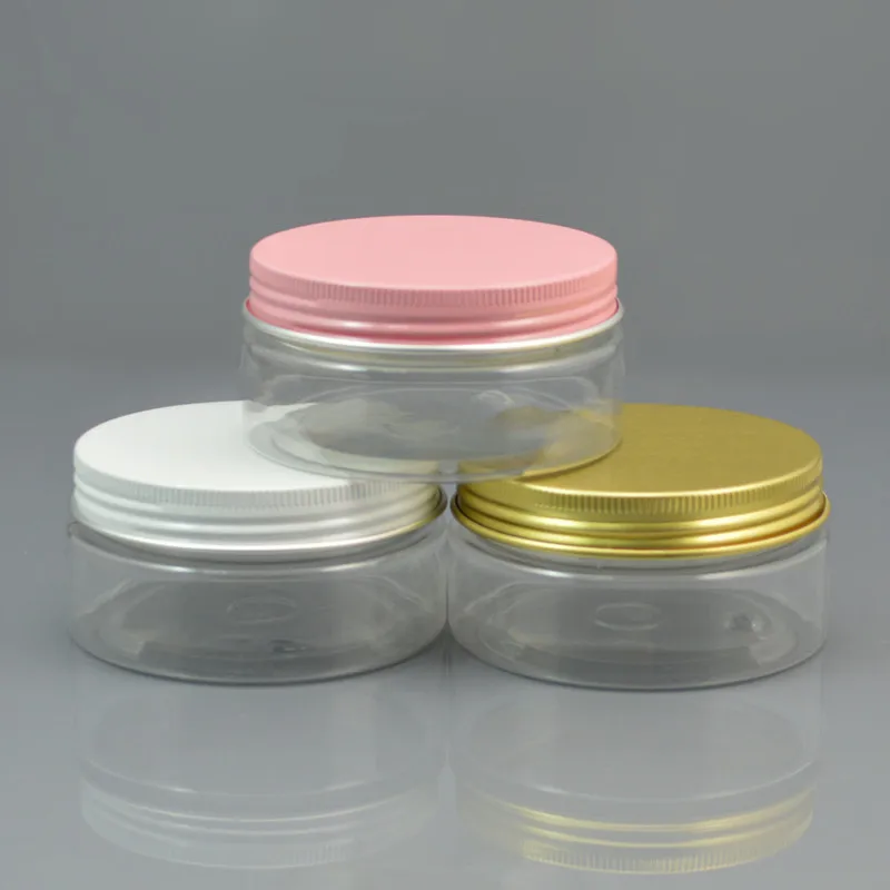 

80G transparent PET bottle/pot/jar tin essence/gel/moisturizer/mask/body scrub serum cream cosmetic packing skin care