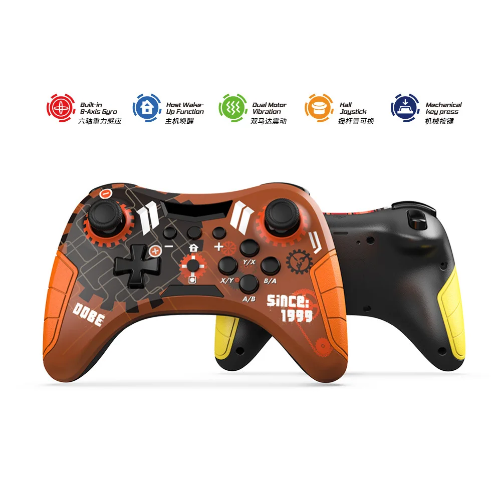 TY-3839 Wireless Bluetooth Hall linear joystick Gamepad For switch/PS3 android IOS Win7 PC Game Controller Mechanical key press