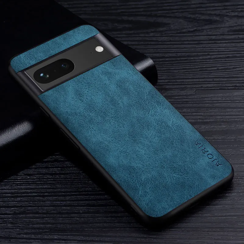 Luxurious PU Leather Scratch-Resistant Phone Case - Solid Color Cover