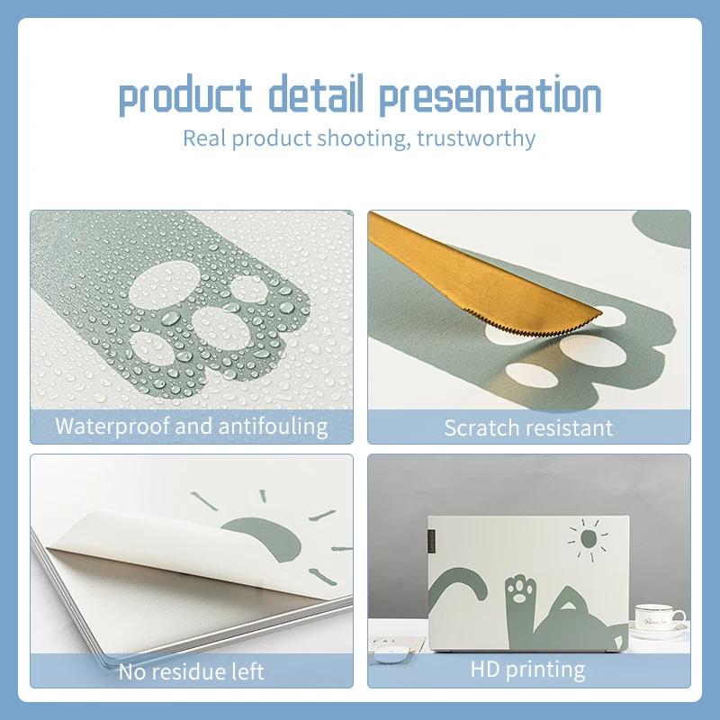 DIY Marble Cover Laptop Skins vinyl film sticker 13"14"15.6"17.3"PVC Film Waterproof For Macbook Lenovo HP Acer