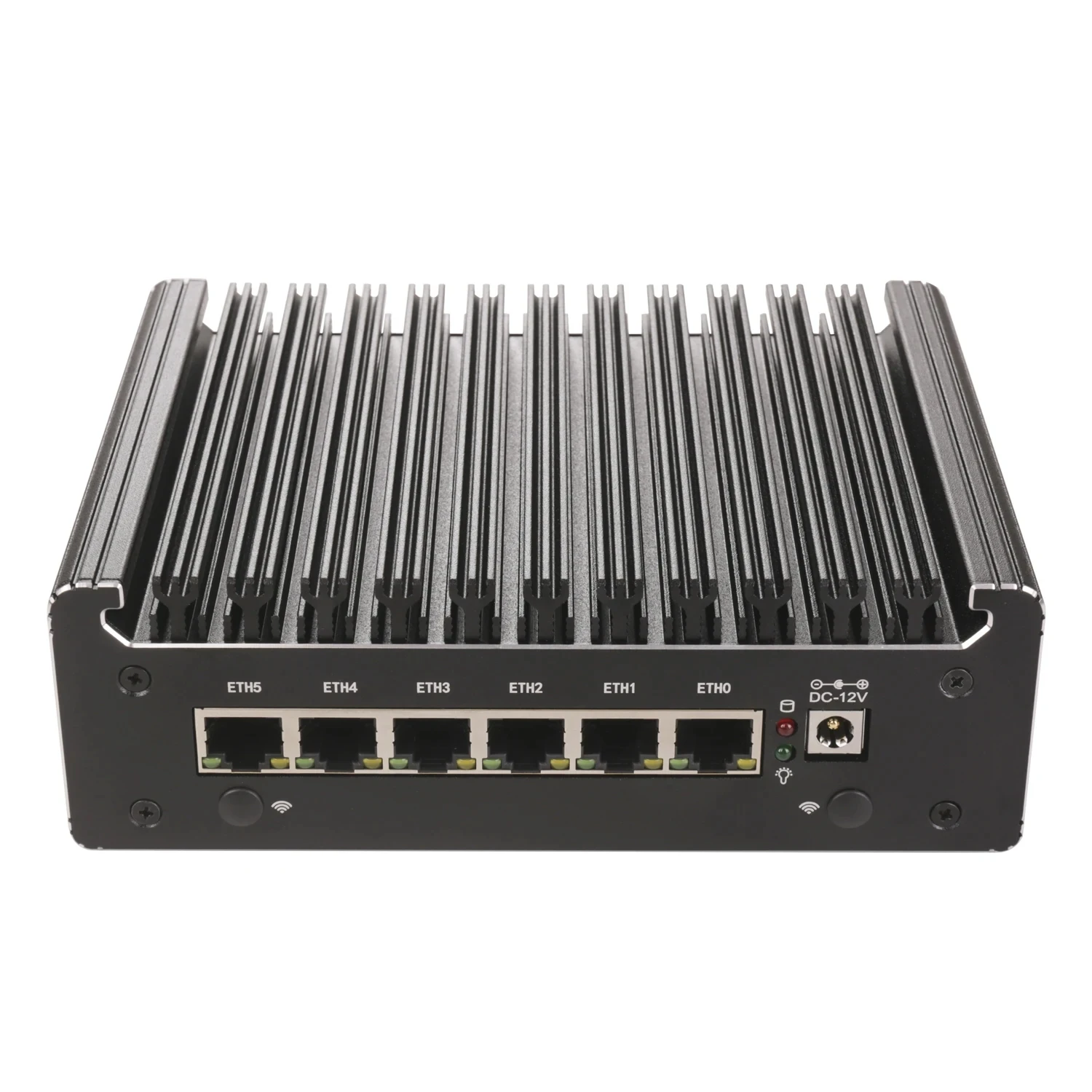 Intel N100 6 Lans i226-V 2.5G Firewall Soft Router Solid DDR4 NVMe 1*COM Type-C pfSense OPNsense ESXi Fanless Mini PC Computer 2