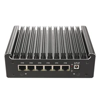 Intel N100 6 Lans i226-V 2.5G Firewall Soft Router Solid DDR4 NVMe 1*COM Type-C pfSense OPNsense ESXi Fanless Mini PC Computer 2