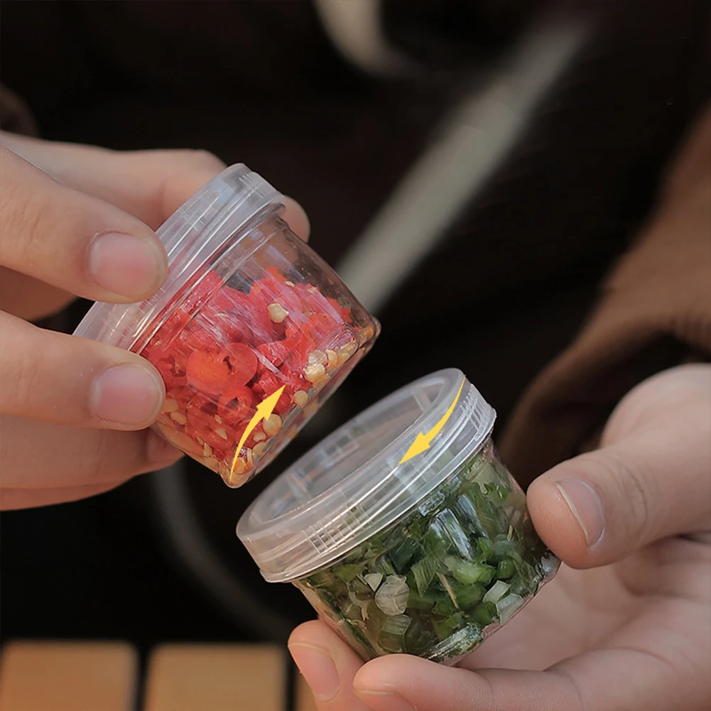 Travel Spice Holder with 5 Clear Seasoning Bottles Seasoning Storage Bag Camping Seasoning Container for Picnic Cooking Barbecue