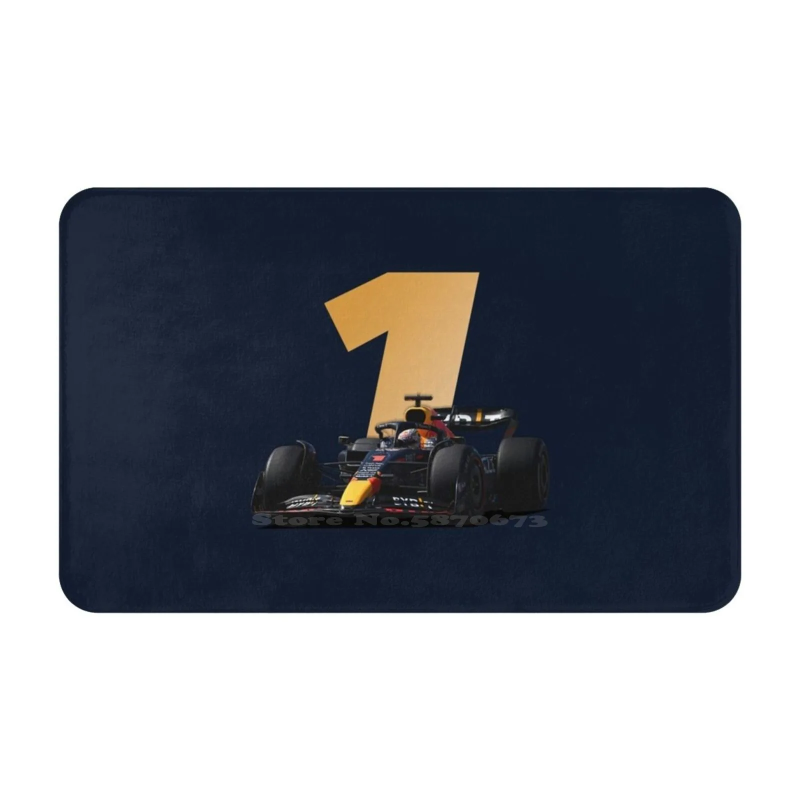 -Rb18-2022-Gold V1 Comodo Zerbino Tappeto Tappeto Tappetino Turco Gp Livy Red Bull Logo 1 33 2022 2022 Stagione