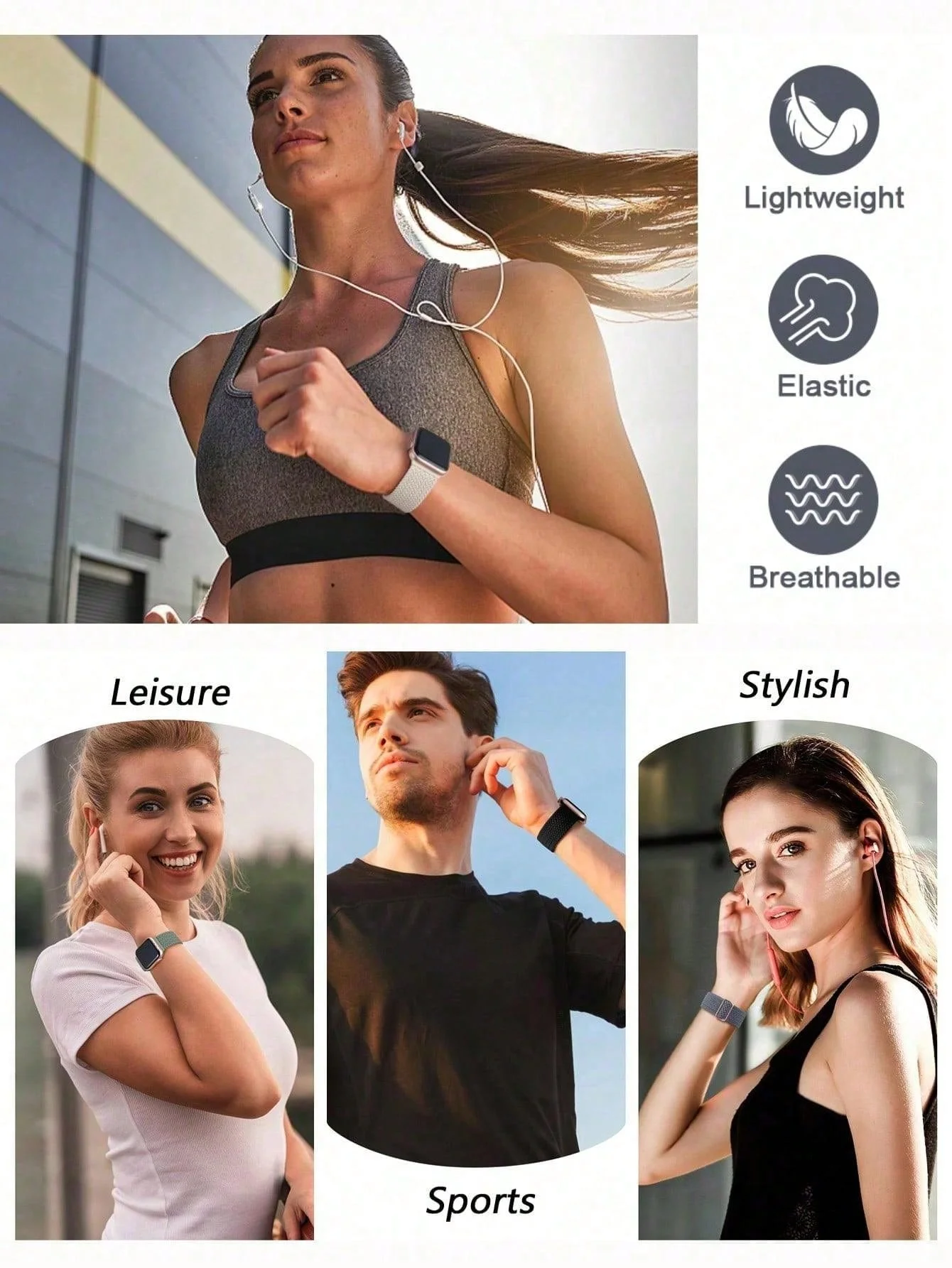 Braided Watch Strap Bracelet - Universal Fit