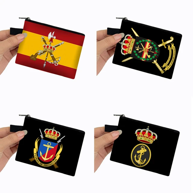 Spanish Legion Espanola Flag Coin Purse Navy Armada Wallet Credit