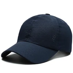 UV Protection Sun Hat - Stylish Outdoor Sports Cap - Adjustable (Navy Blue)