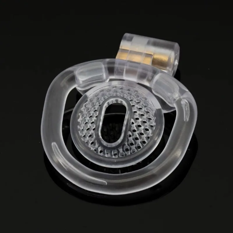 Male Chastity Lock Cock Cage Breathable Pink Urethral Belt