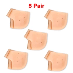 Silicone Gel Heel & Metatarsal Pads for Foot Pain Relief and Blister Prevention (Skin color - 5Pair)