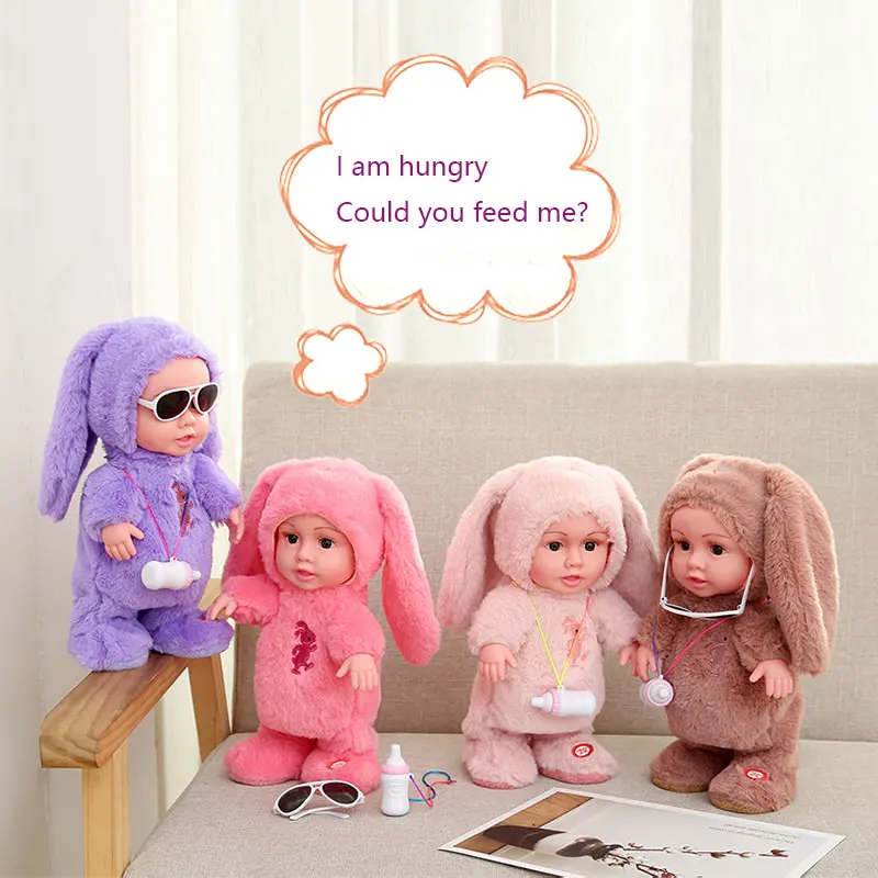 Electronic Reborn Baby Doll Toys Talk Walk Robot Doll 120 Songs  