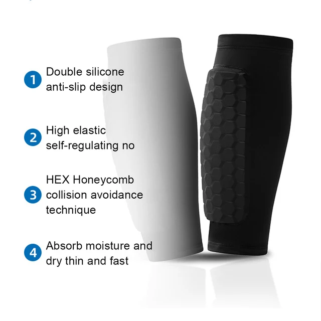 2piece Comfort Hexagon Pads Ski Shin Experience With Top Materials For Shin Protectors 2pcs/set And Skiing Shin 4