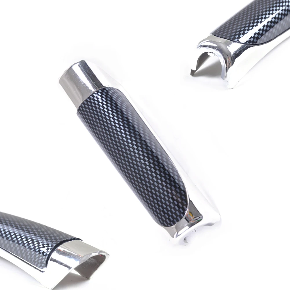 1pc Car Auto Vehicle Tuning Carbon Fiber Style Hand Brake Cover Protector Creative Interior Car Accessories Universal