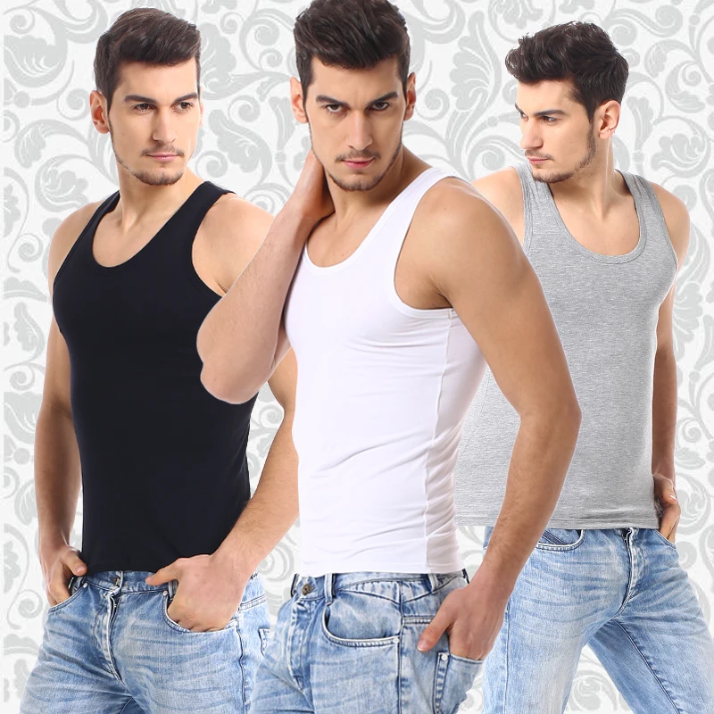 Men’s solid color four seasons thin cotton vest casual and comfortable Joker sweatshirt fitness exercise slim vest BEST SELLERS