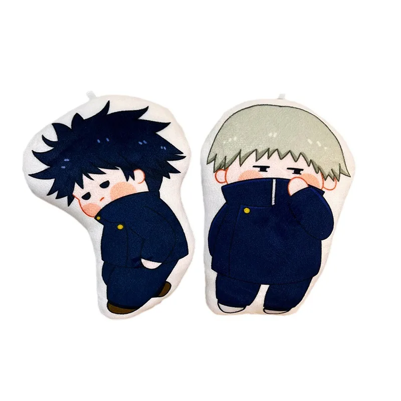 15/45cm Anime Jujutsu Kaisen Cushion Plush Pendant Satoru Gojo Yuji Megumi Car Back Cartoon Pillow Cute Doll