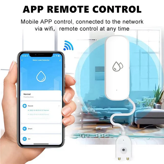 FORW-2X Tuya Water Leakage Sensor Detector Wifi Flood Water Leak Sensor Home Protection Alarm System Smart Life APP Control 3