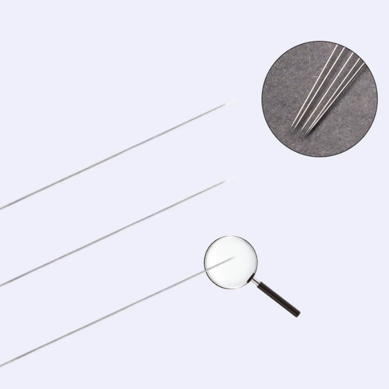 500Pcs Sterile Acupuncture Needle with Tube Plastic Handle Micro Needle Beauty Massage 0.12/0.14/0.16/0.18/0.20