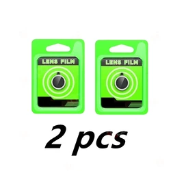 2 - Pack 3D Full - Coverage Camera Lens Protector with Metal Ring, Tempered Glass, Anti - Scratch 9H (2 pcs)