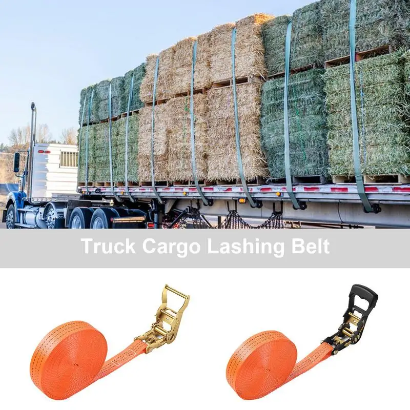 

Универсальный автоматический ремень, регулируемые автомобильные крепежные ремни со стальной пряжкой, сверхпрочный ремень с храповым механизмом для грузового багажа