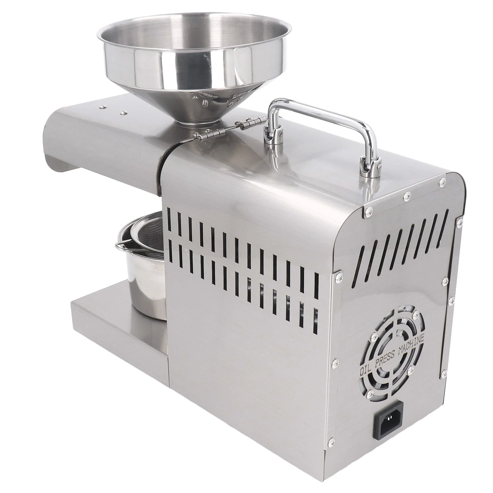 500-1500W Oil Press Machine Full Automatic Oil Extractor Stainless Steel Electric Cold Hot Oil Press for Home Kitchen 2