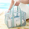 PVC Toiletry Bag Women Swimming Storage Bag Clear Makeup Bag Travel Toiletries Organizer Storage Bath Toiletry Wash Zipper Bag 5