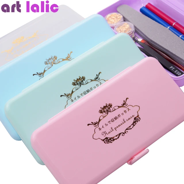 Scatola portaoggetti per strumenti per Nail Art Organizer per smalto per  unghie in plastica accessori per Manicure custodia per contenitori per  materiale per unghie per smalti per unghie - AliExpress