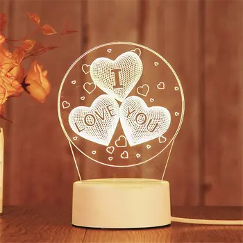 I love tou Night Light Acrylic LED Table Lamp 7