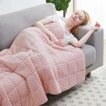Minky Weighted Throw Blanket 1