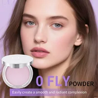 1PC Violet Cream To Powder Skin-friendly Skin Natural Face Long Lasting Oil-controlling Contouring Powder Cosmetics 4