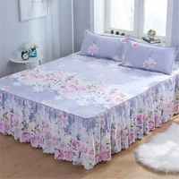 Cotton Quilted Bed Skirt King Size Mattress Protective Cover Double Thickened Non Slip Breathable Laminated Cotton Luxury Sheets 5