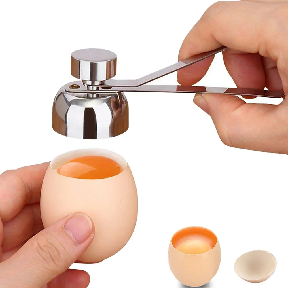 Egg Shell Opener Stainless Steel Egg Scissors Egg Topper Shell Cracker Kitchen Gadgets Baking Tools Sheller Family