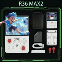Console de Jeu Portable R36MAX2 Rétro Améliorée 2026, Écran HD 4,5 Pouces 1024*768, Lecteur de Jeux Vidéo de Poche Open Source 1