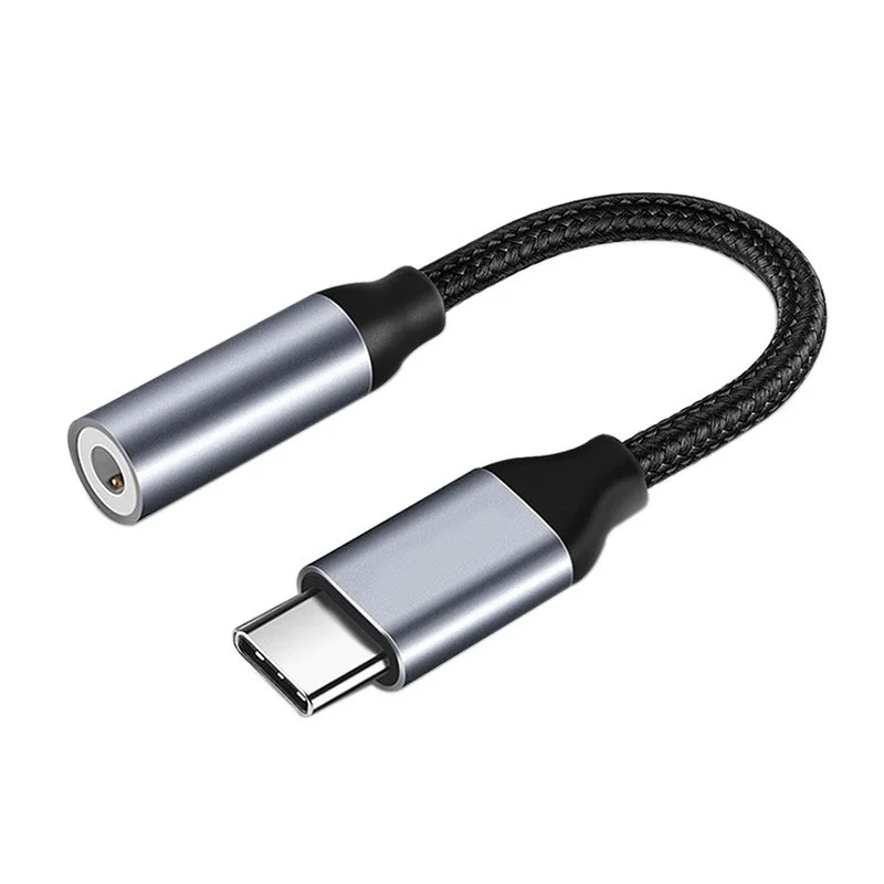타입 C to 3.5mm 오디오 어댑터 케이블 USB C to 3.5mm 여성용 헤드폰 잭 어댑터 아이폰 16 15 삼성 DAC 디지털 디코더용