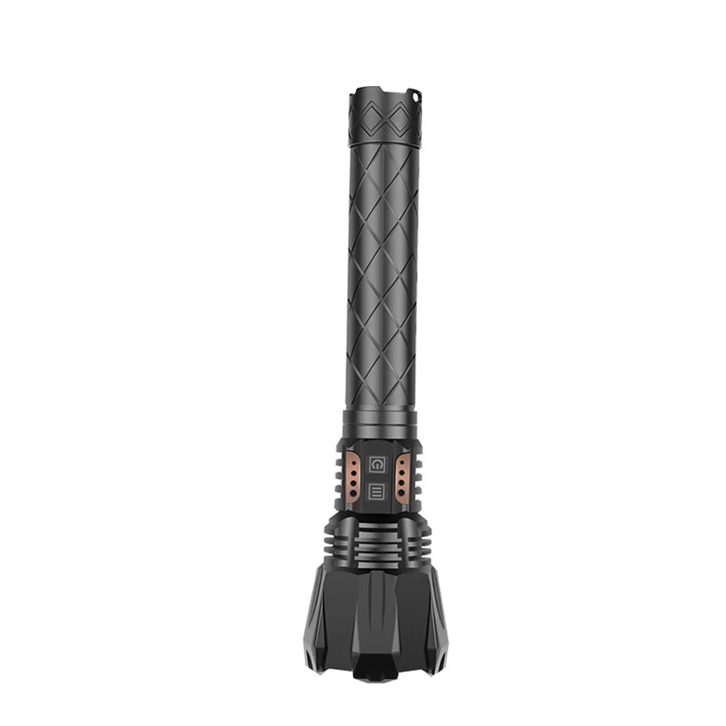 Flashlight Top Battery Handheld Intelligent Lamp Modes Charging Tactical Portable Torch Powerful Bright Outdoor Search