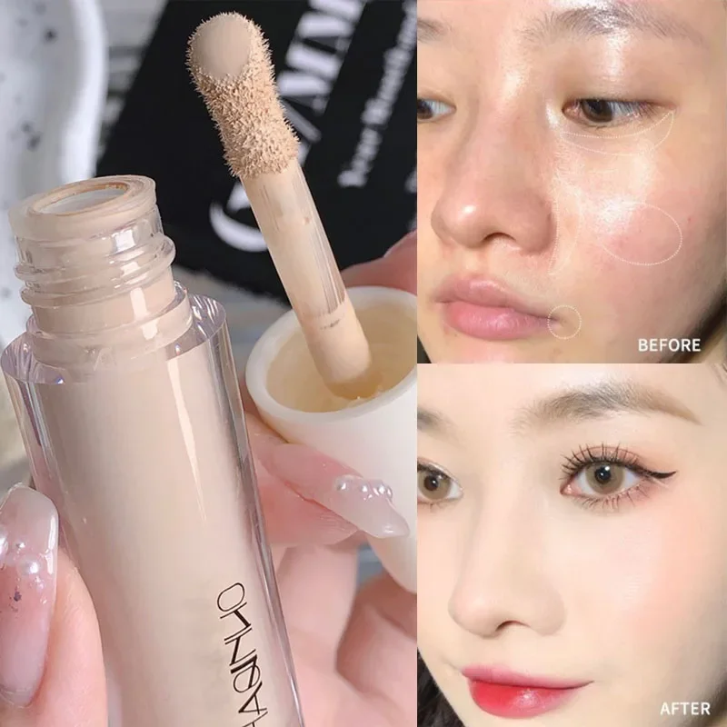 Cover Acne Dark Circles Concealer Cream Waterproof Lasting Moisturizing Contouring Liquid Foundation Face Korean Makeup Cosmetic liquid concealer makeup concealer waterproof concealer face concealer concealer foundation cream