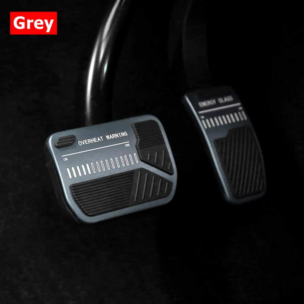 Car Foot Pad Protector Alloy Silcone Accelerator Brake Pedal Cover Non-Slip Auto Accessories For Tesla Model 3 Model Y -