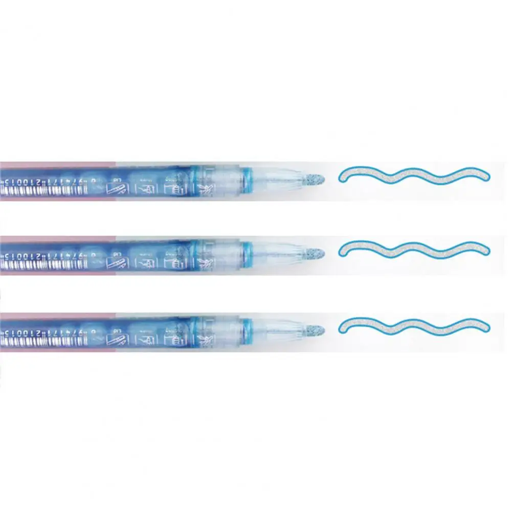 8Pcs Marker Pens Eye-catching Fade Resistant Outline Markers Shiny Double-line Outline Pens School Supplies