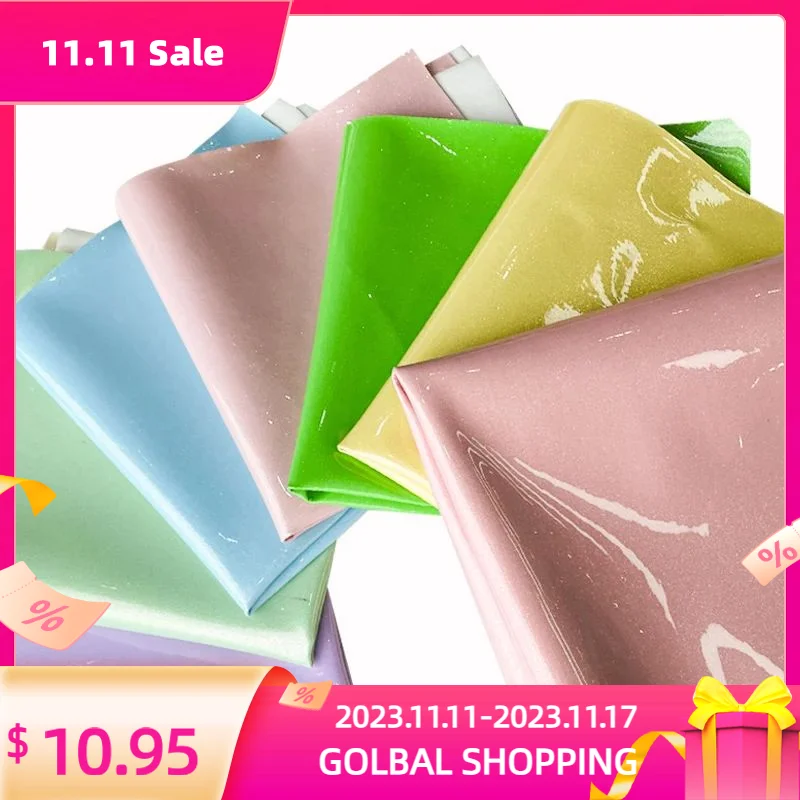 

Holographic Mirror Ultrafine flash Faux Leather Sheets TPU Fabric for Making Crafts Earrings Bows Sewing DIY Crafts 46*135cm